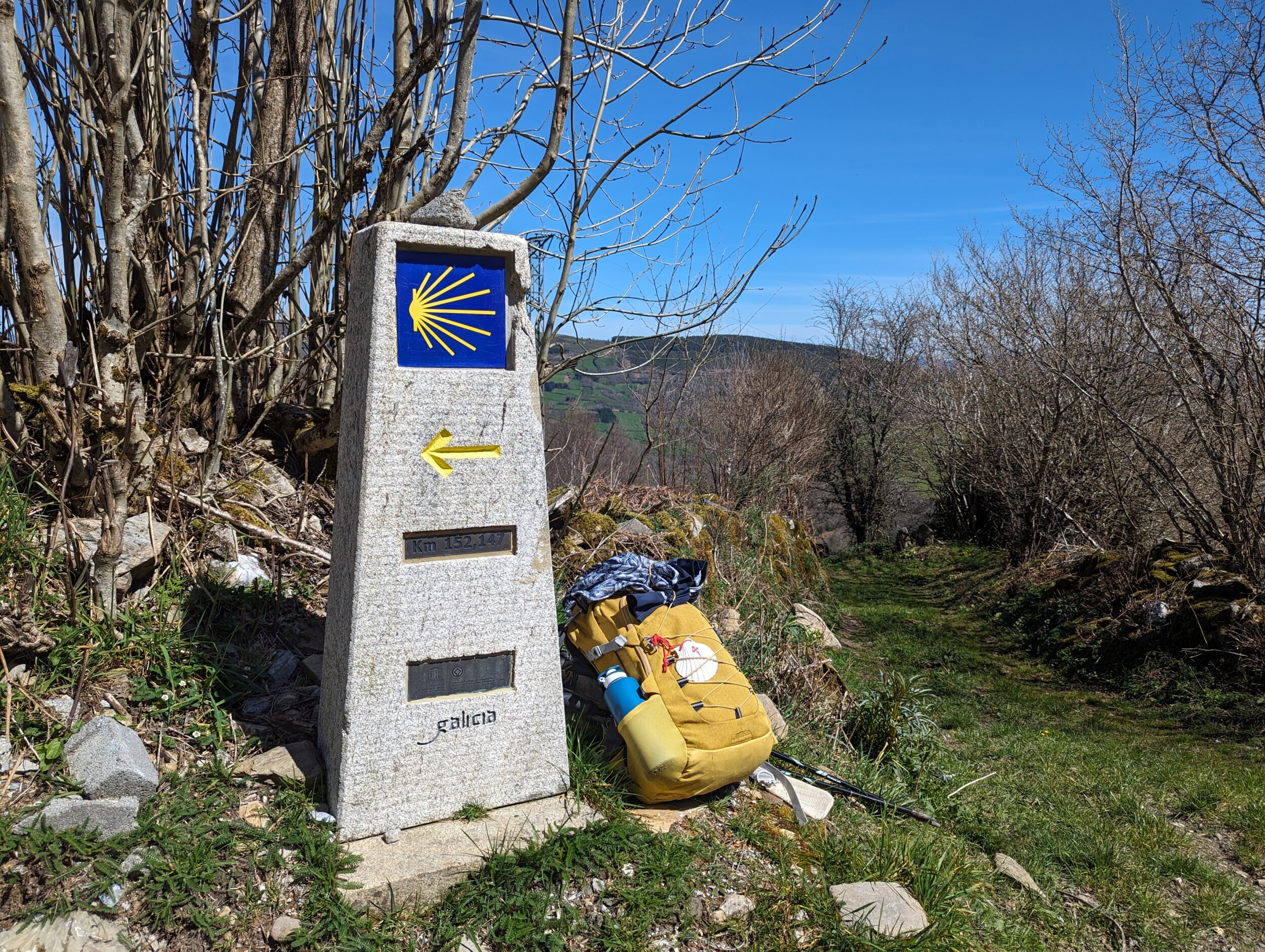 Kleine rugtas op de camino Frances - slapen in een herberg