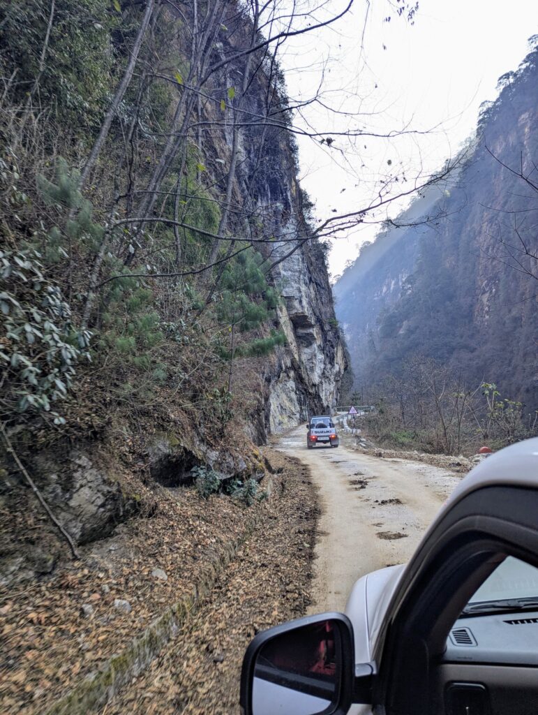 Kloof Arunachal Pradesh India, op weg naar Thingbu