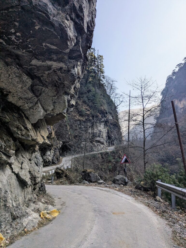 Kloof Arunachal Pradesh India, op weg naar Thingbu