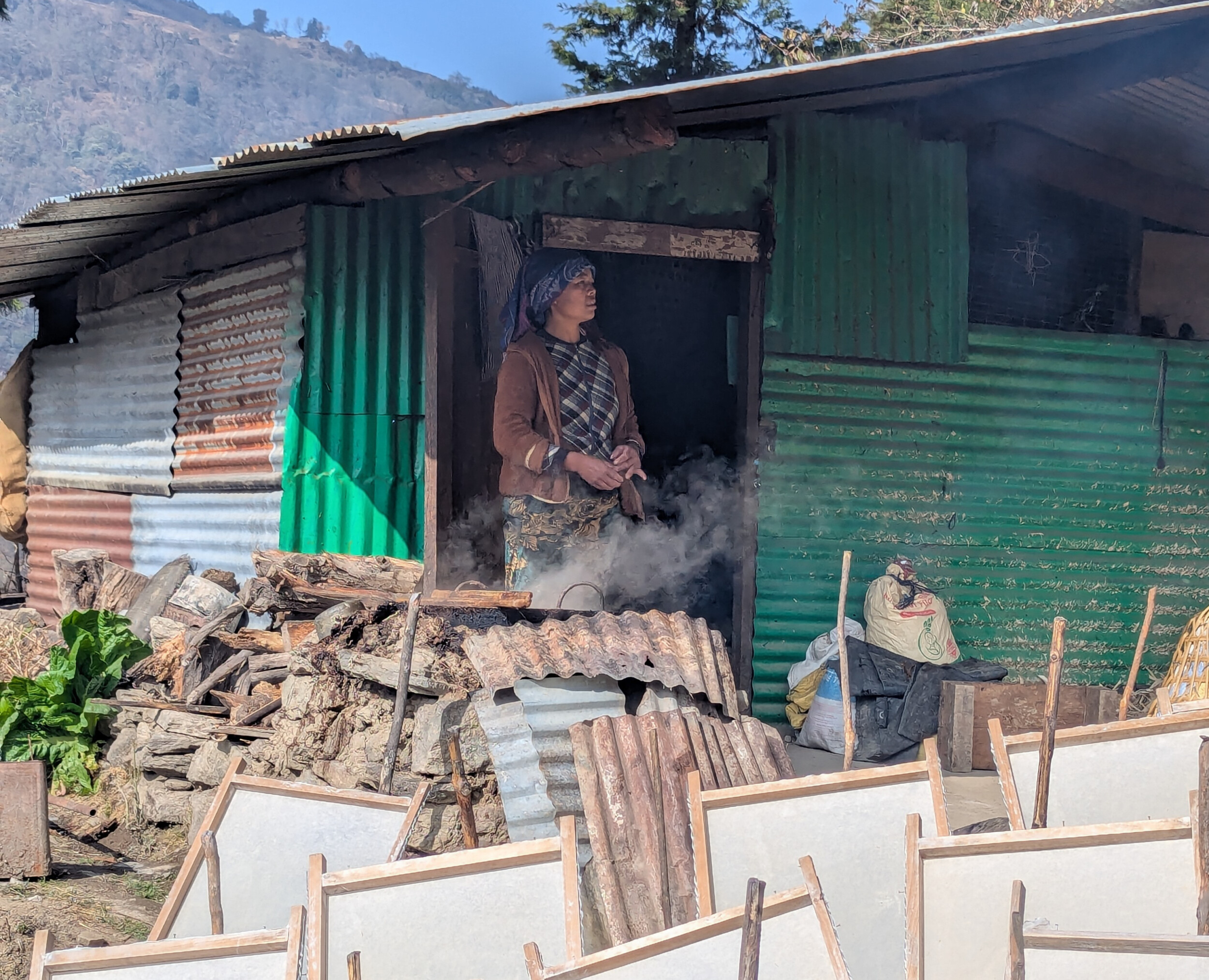 Papier maken in Mukto - Arunachal Pradesh, India