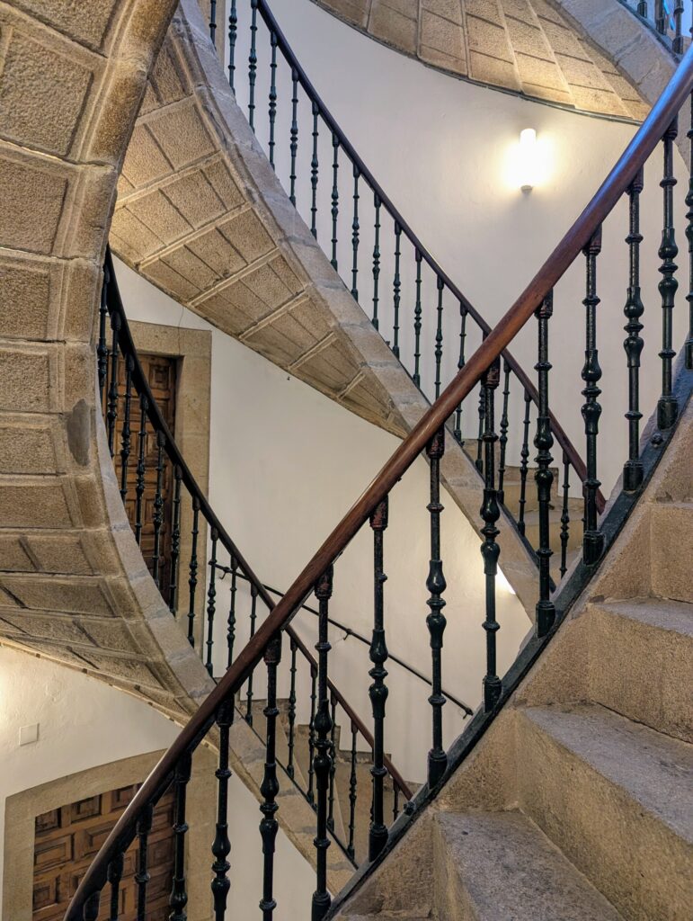 Trap in het Pobo Galego museum Santiago de Compostela