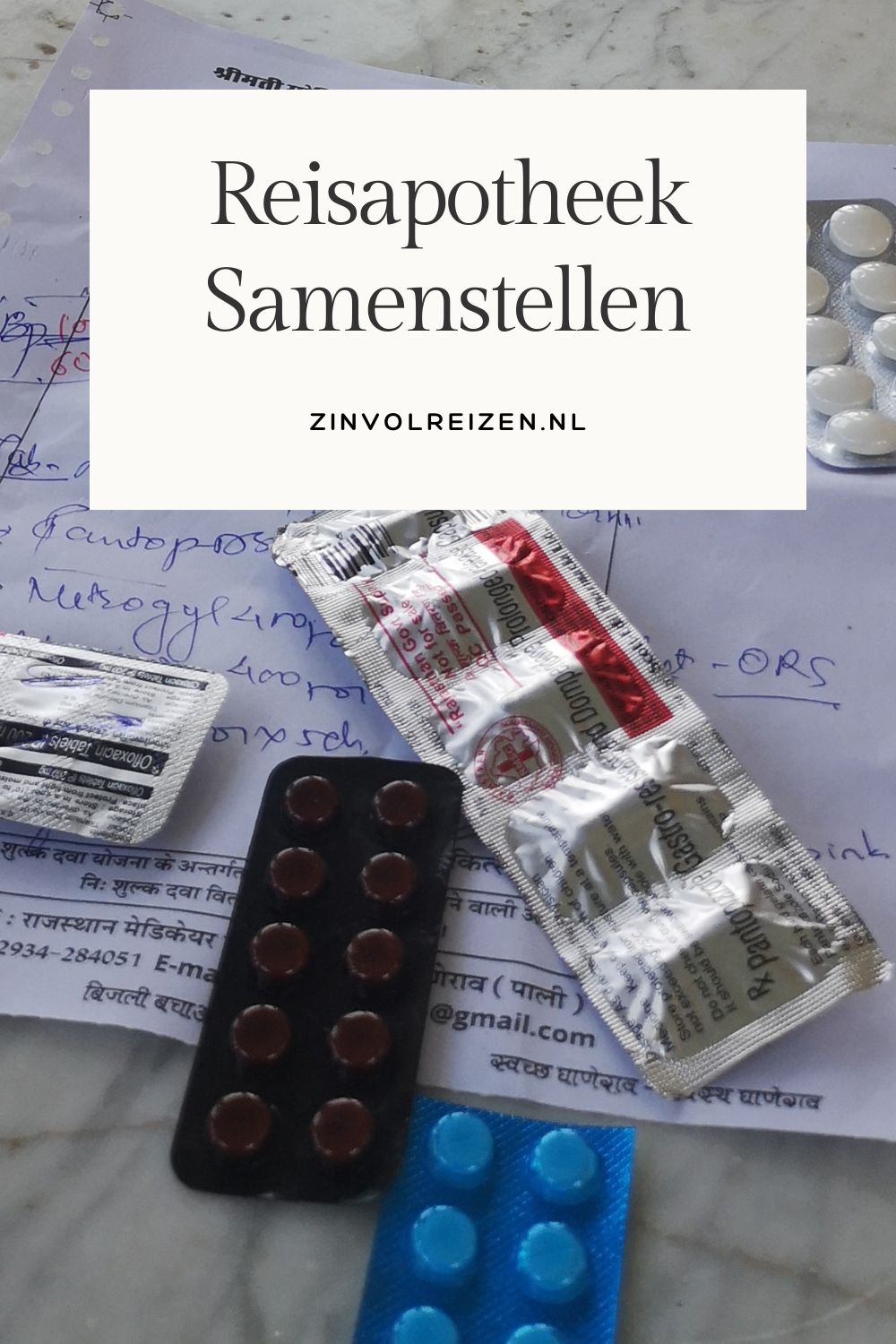 reisapotheek samenstellen