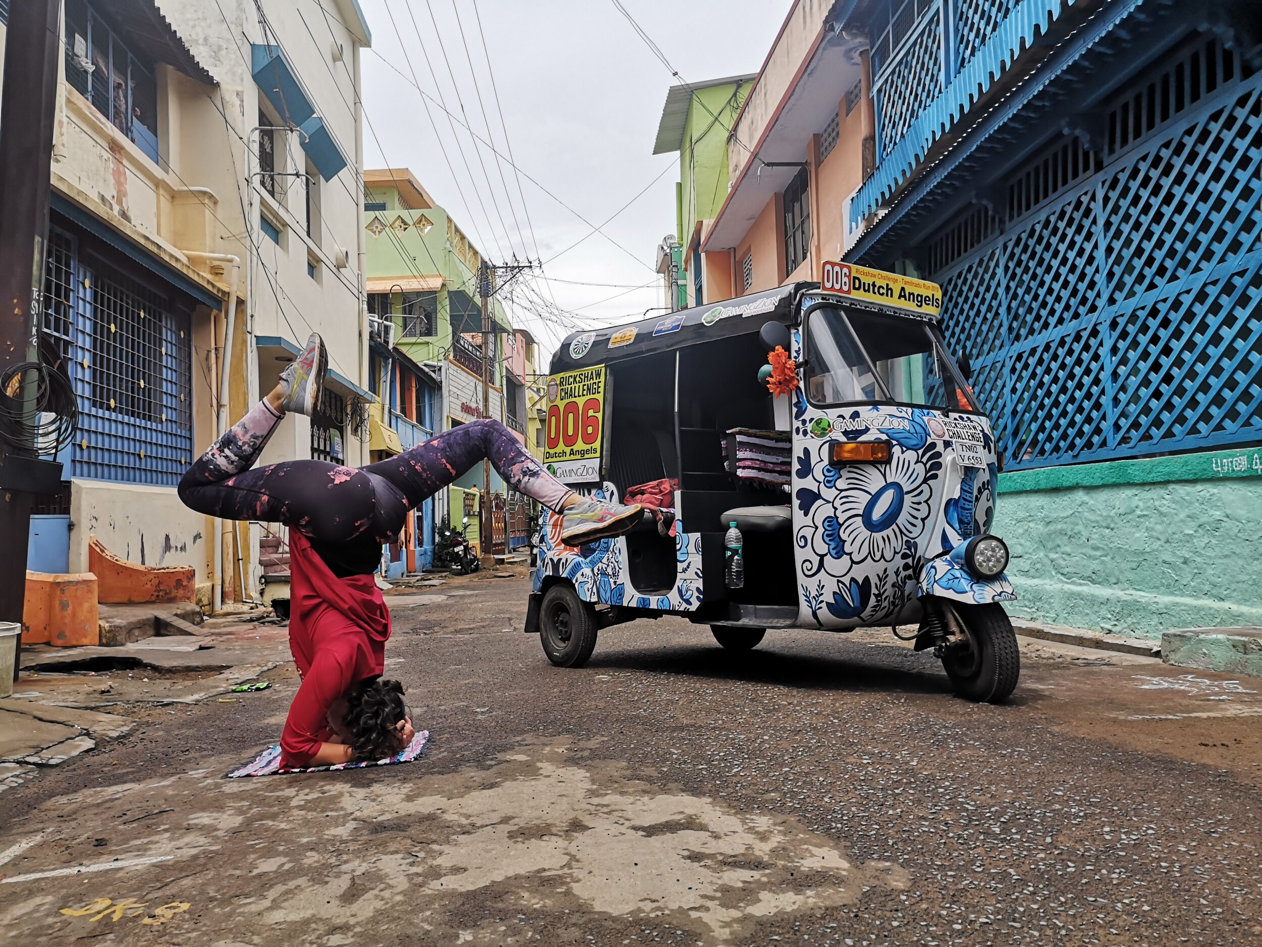 Asana ergens onderweg - India
