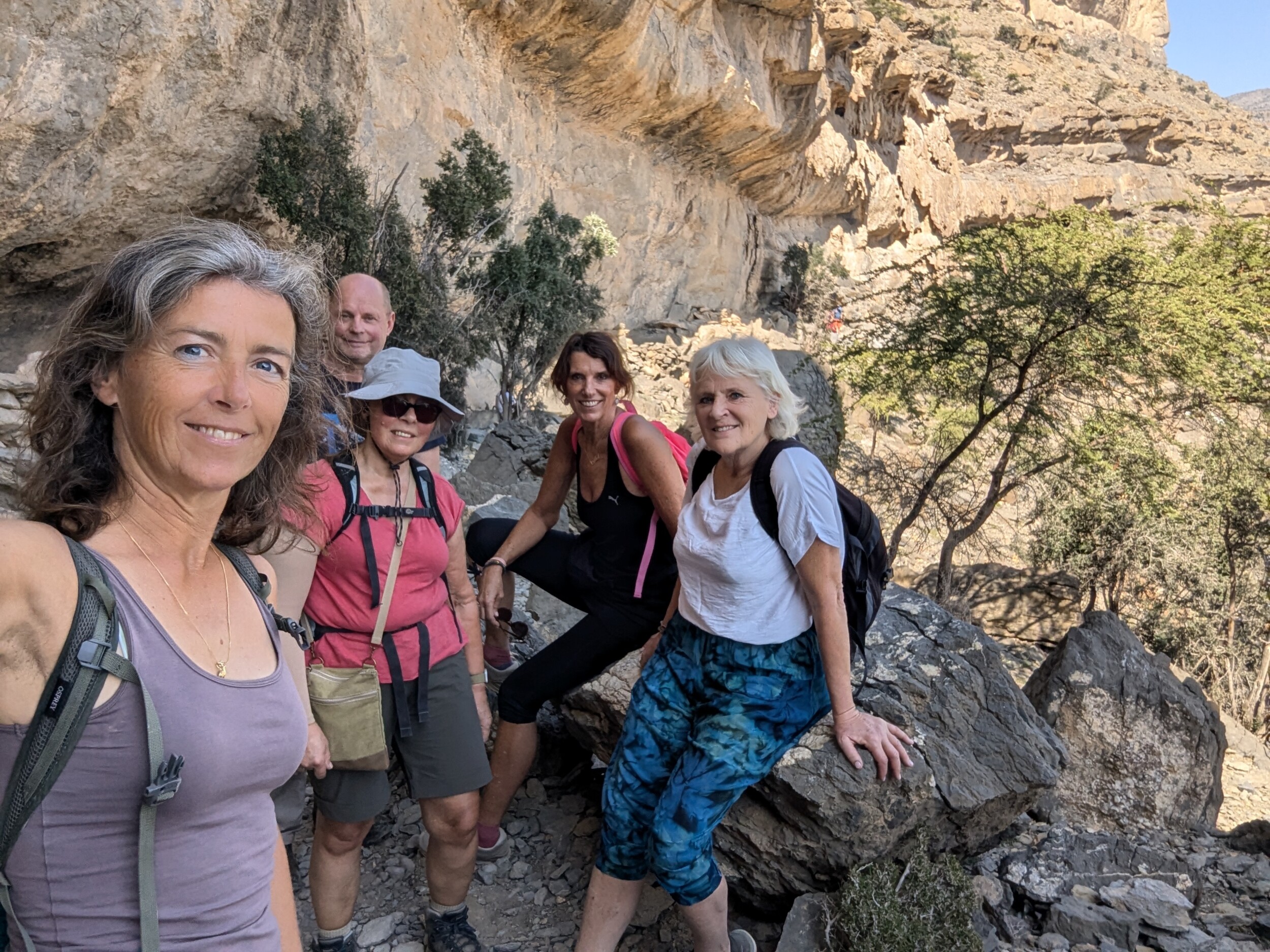 Oman winterreis - Wandelen balcony hike