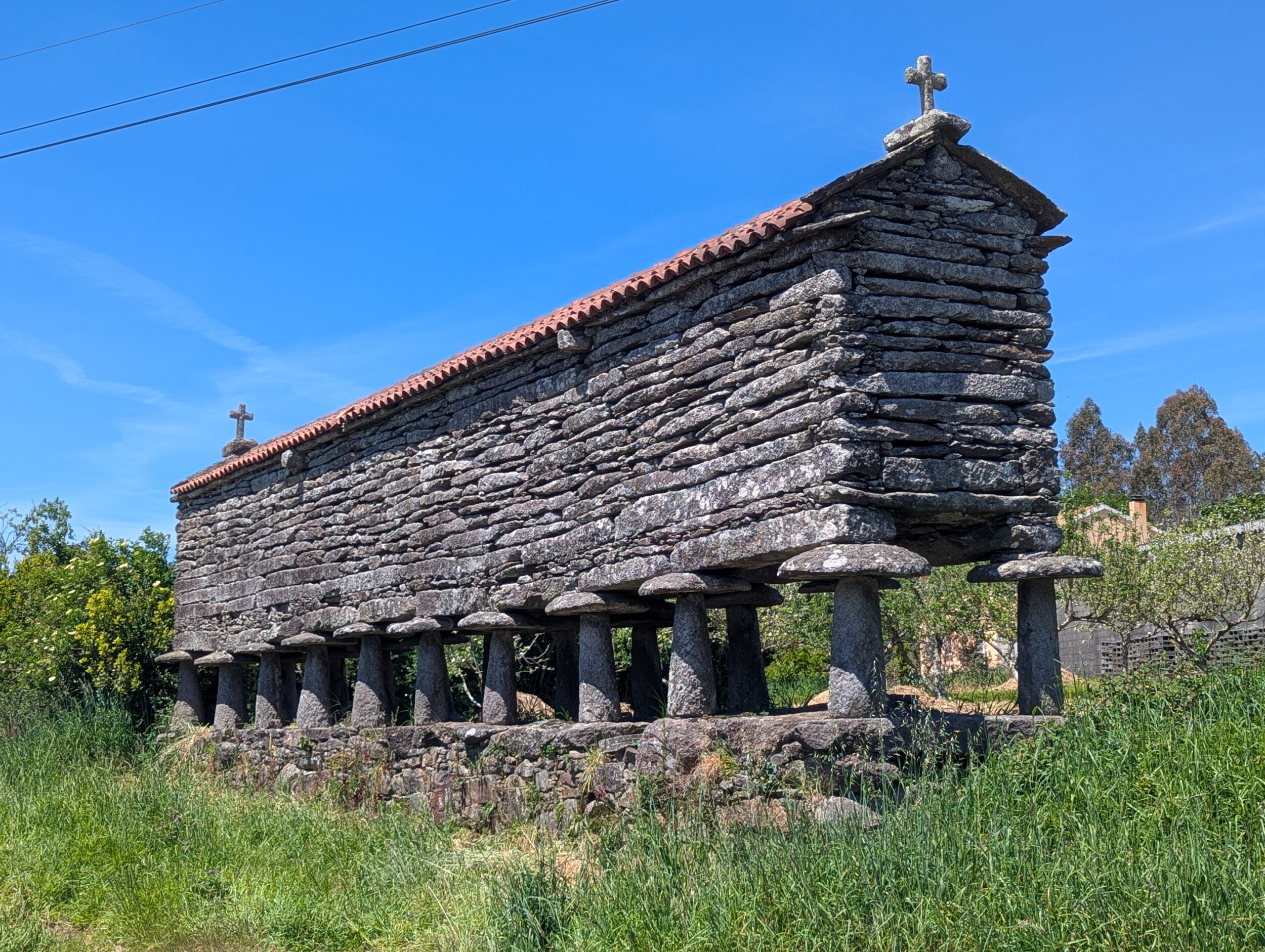 Horreos in Olveiroa - Camino Finisterre - Spanje