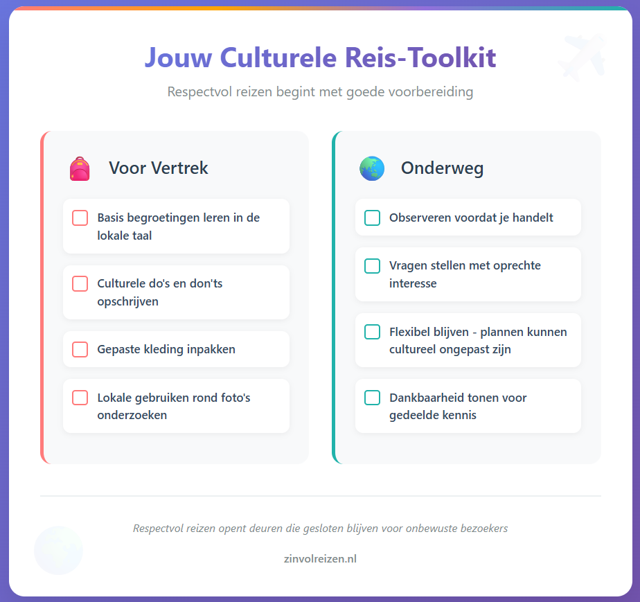 culturele etiquette reizen
