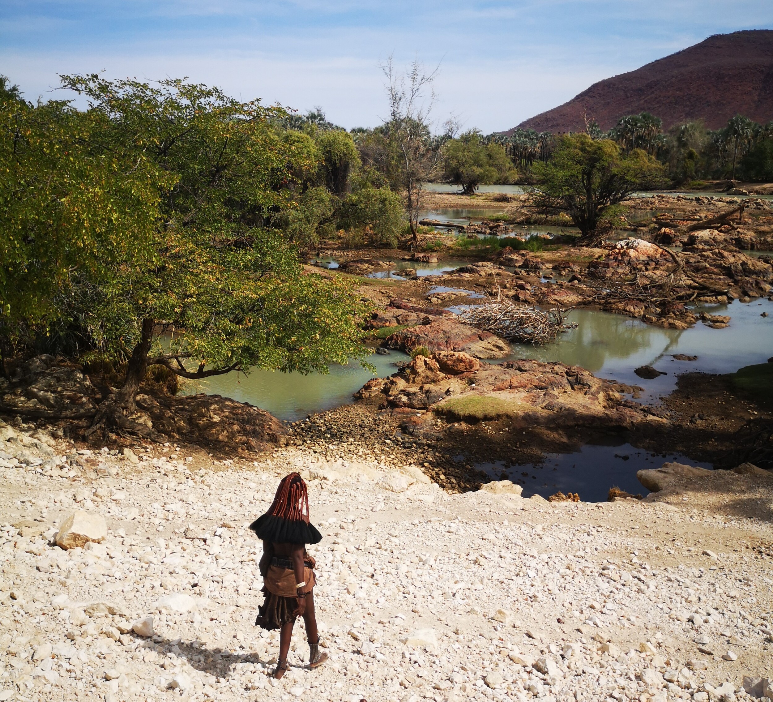 De Himba ontmoeten in Namibië