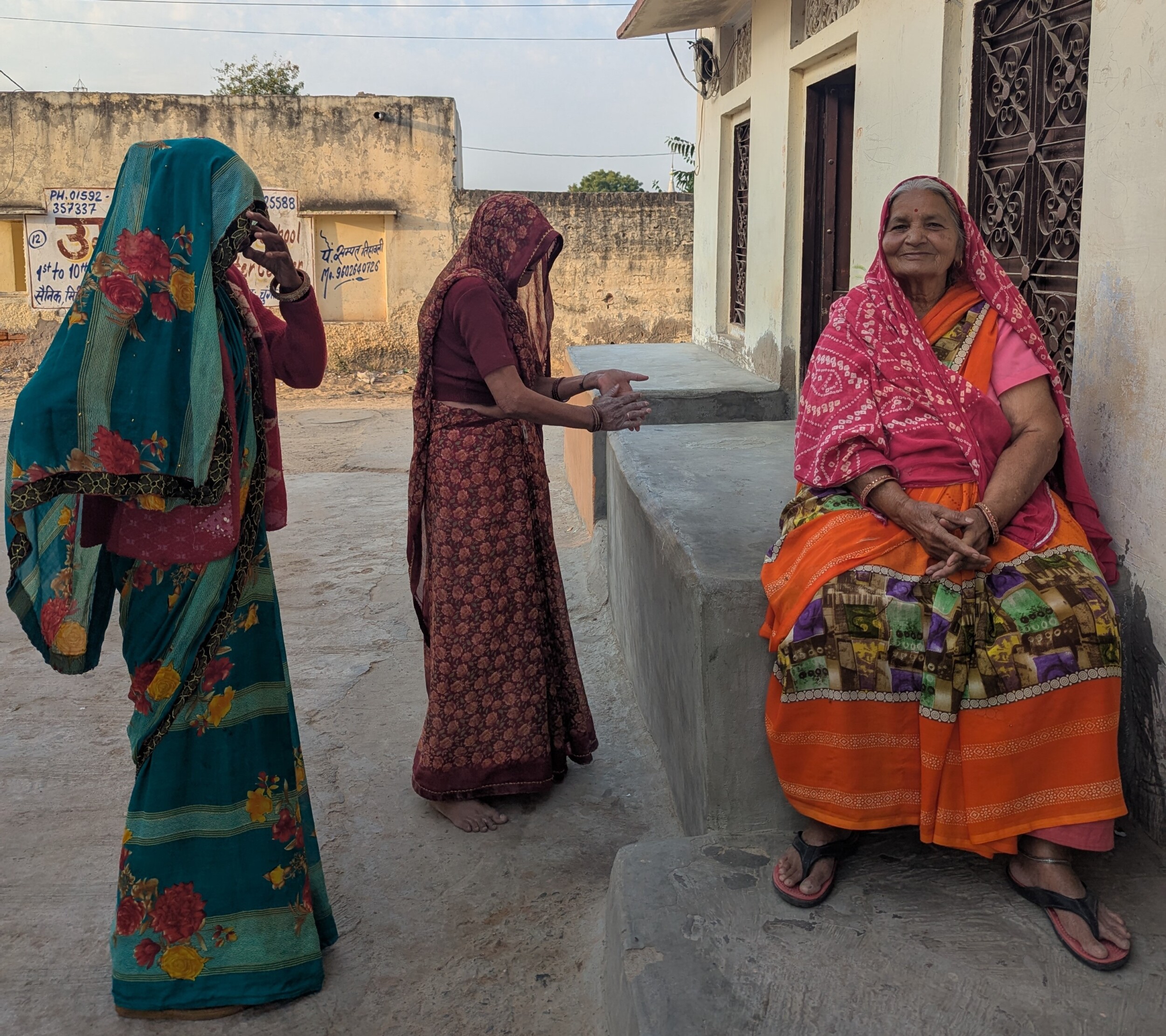 lokale mensen ontmoeten India