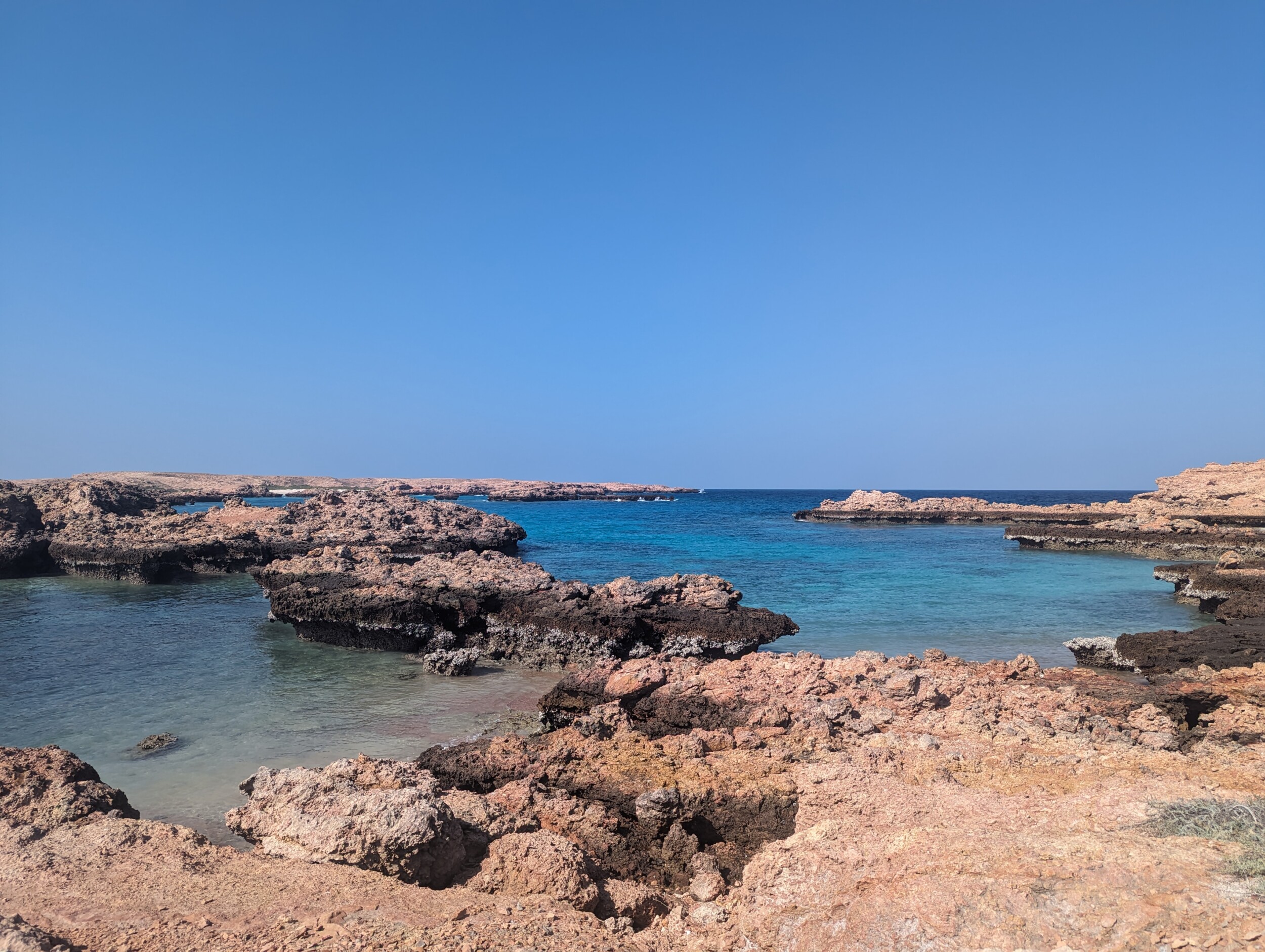 Snorkelen bij de Damiyat eilanden, voor de kust van Oman