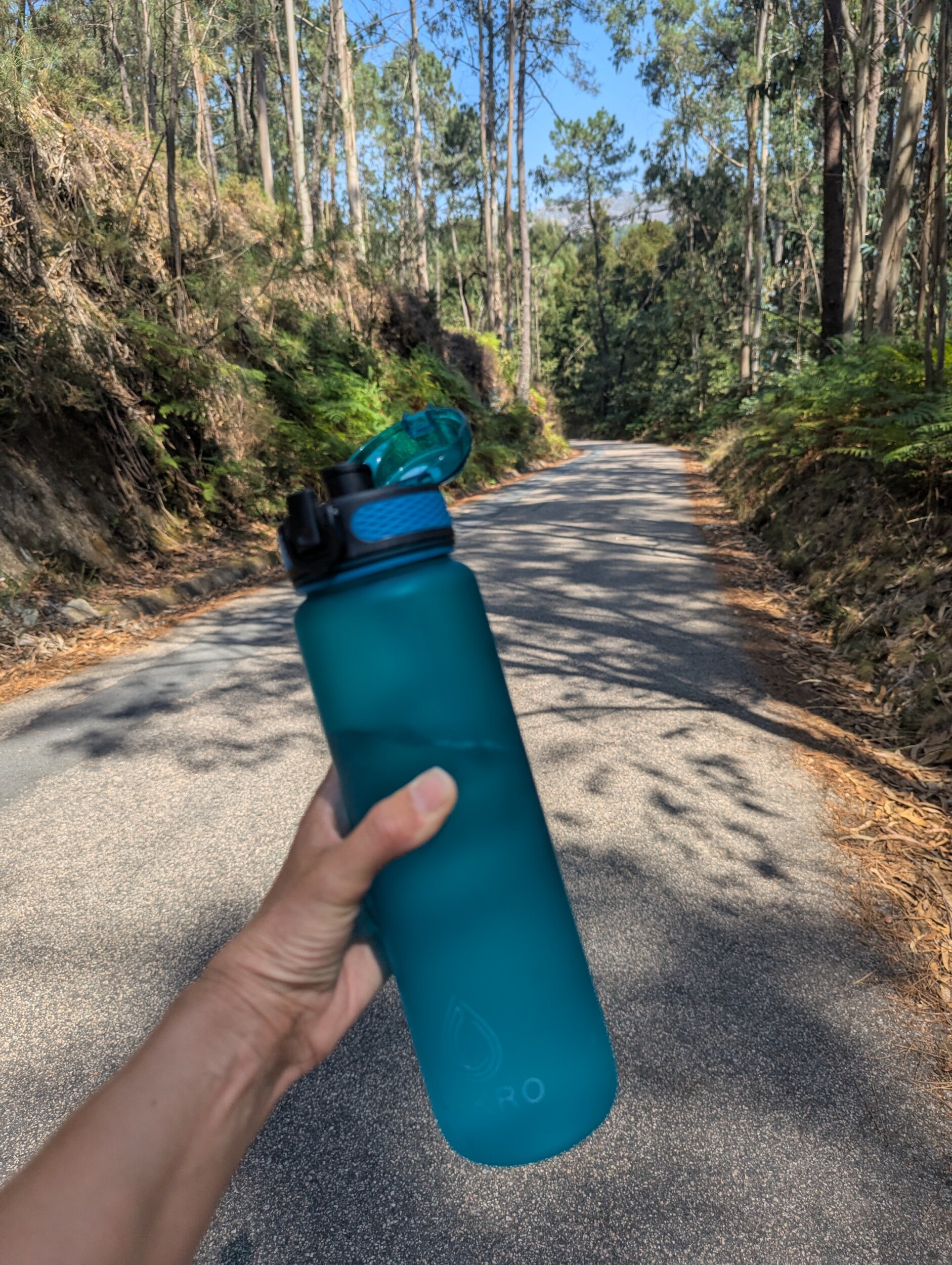 Goed drinken met deze hitte -Camino Portugues