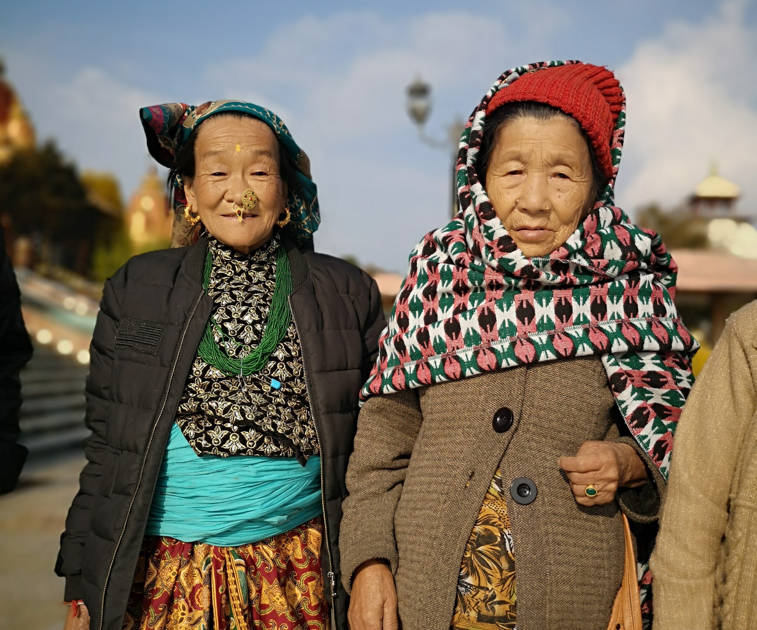 Diversiteit in Sikkim bij de tempels