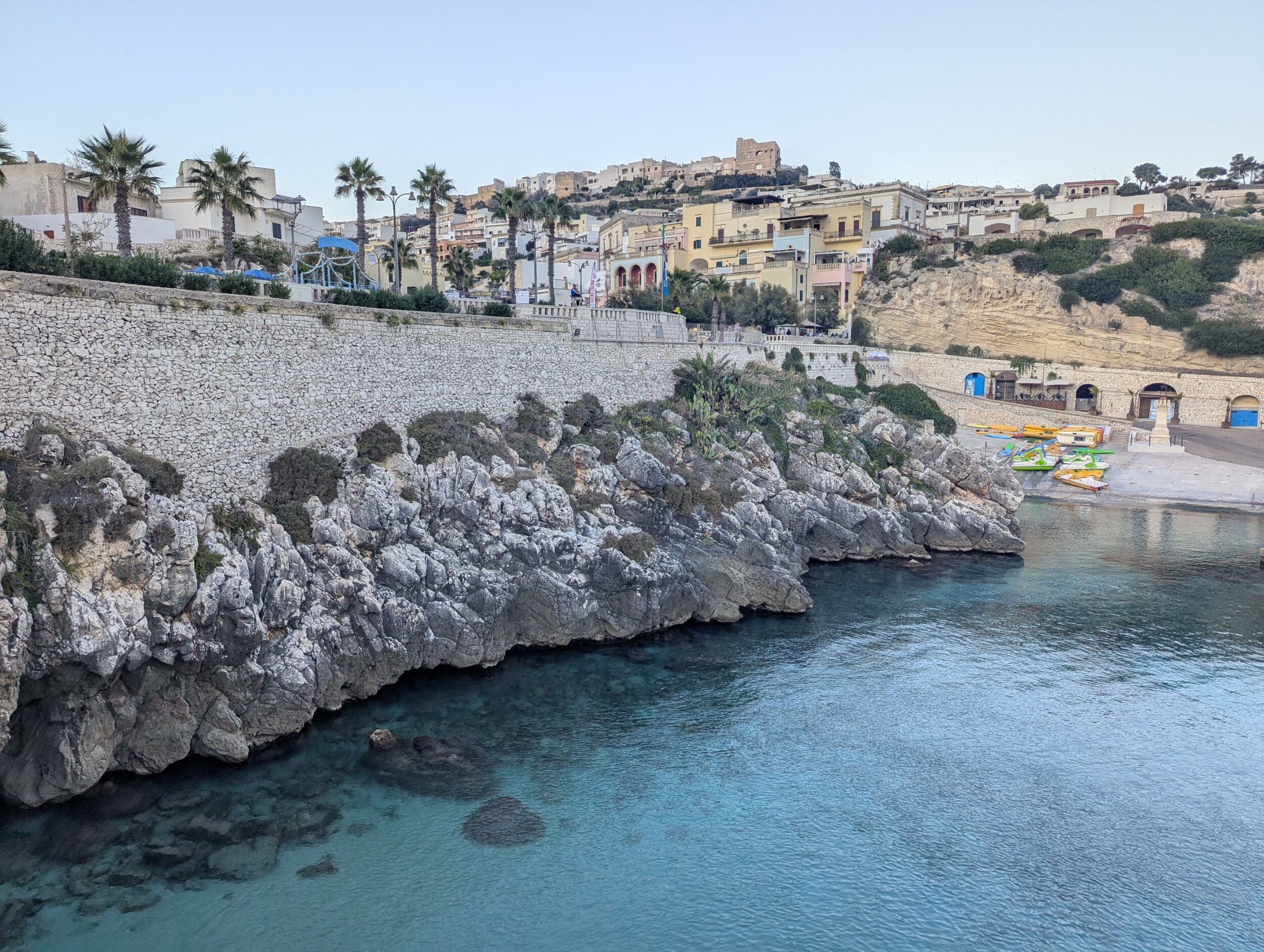 Castro Marina en Castro Castello langs de kust van Puglia Italie
