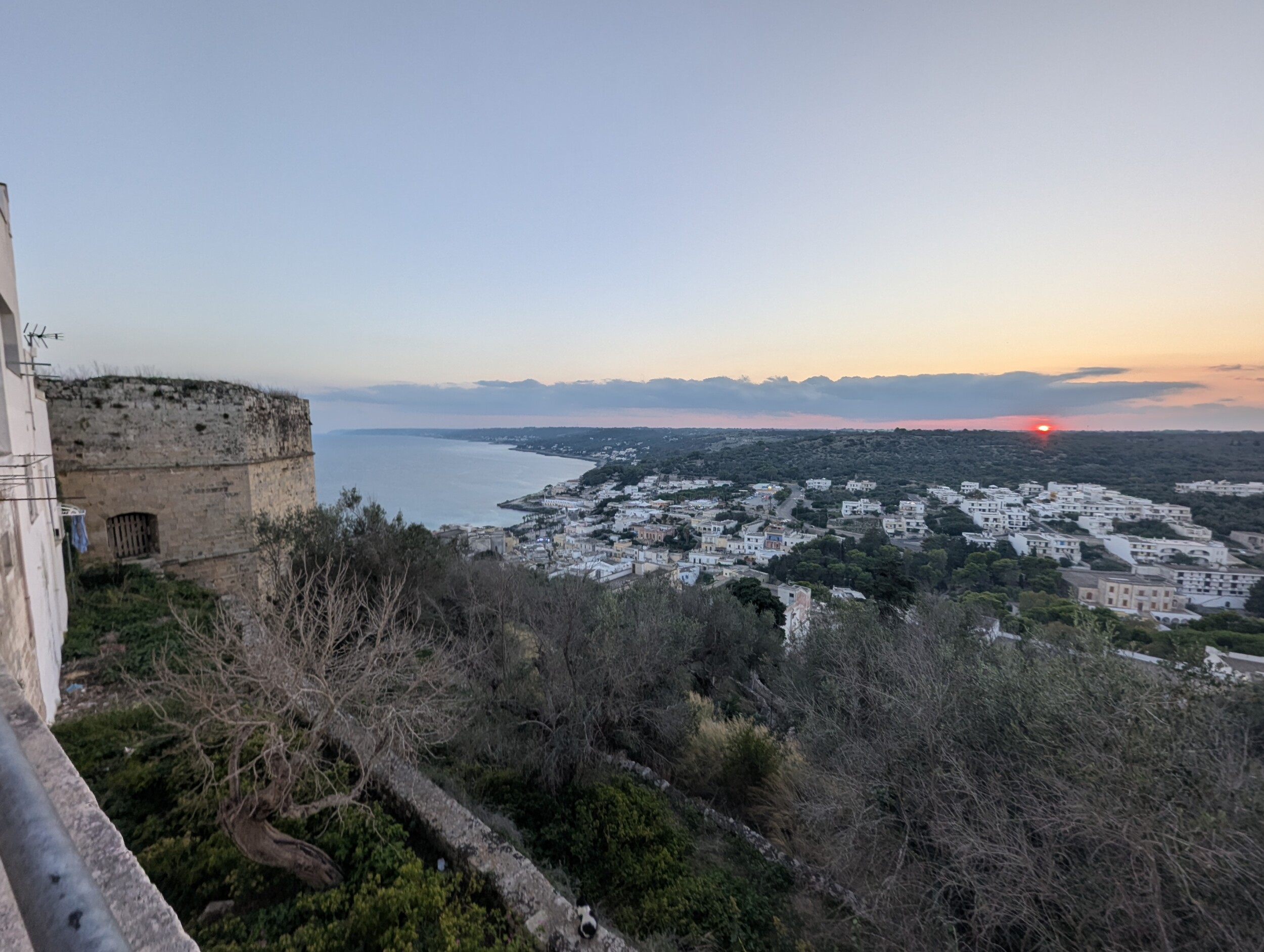 Castro Marina en Castro Castello langs de kust van Puglia Italie