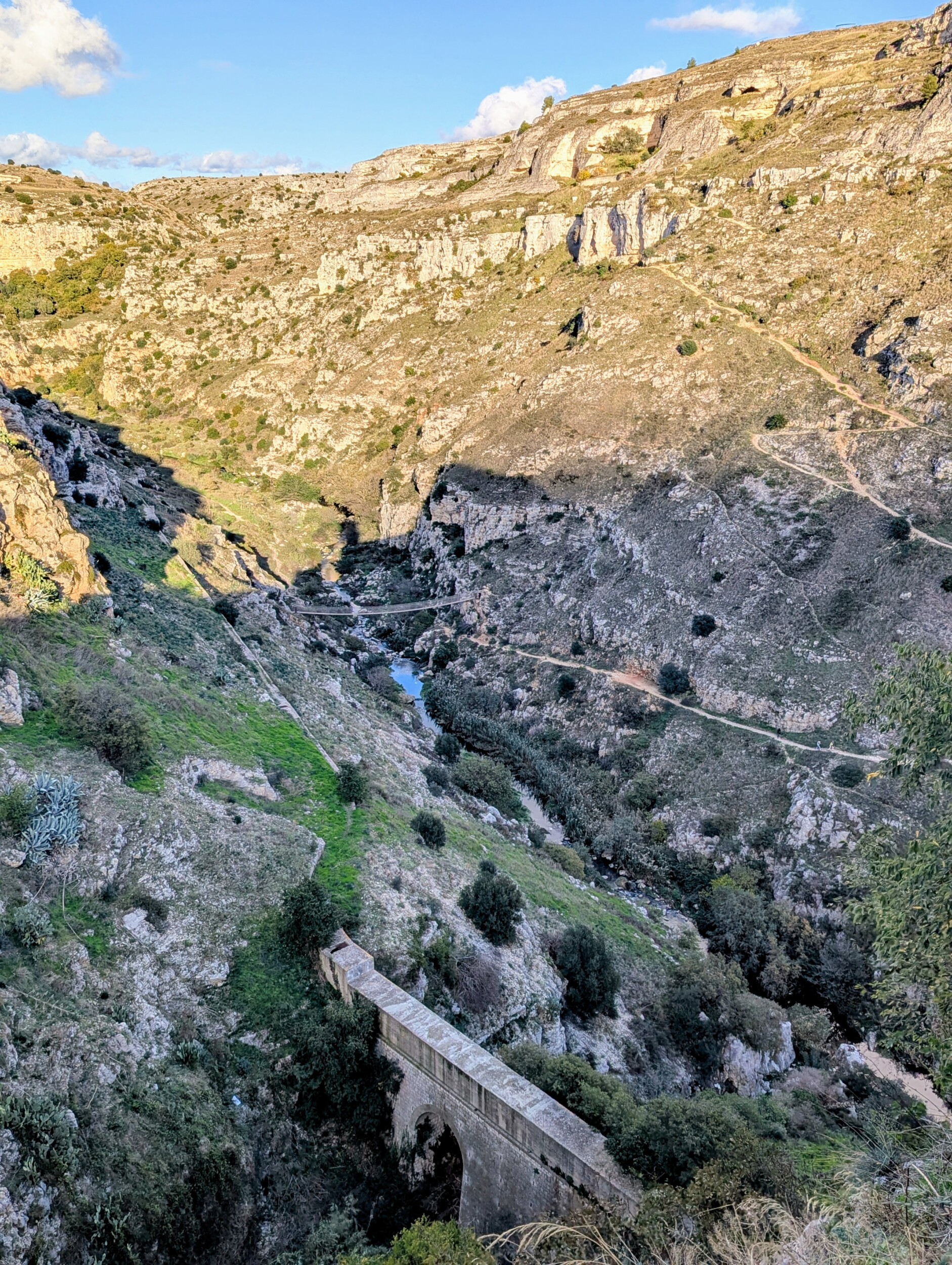 Vallei bij Matera - puglia roadtrip