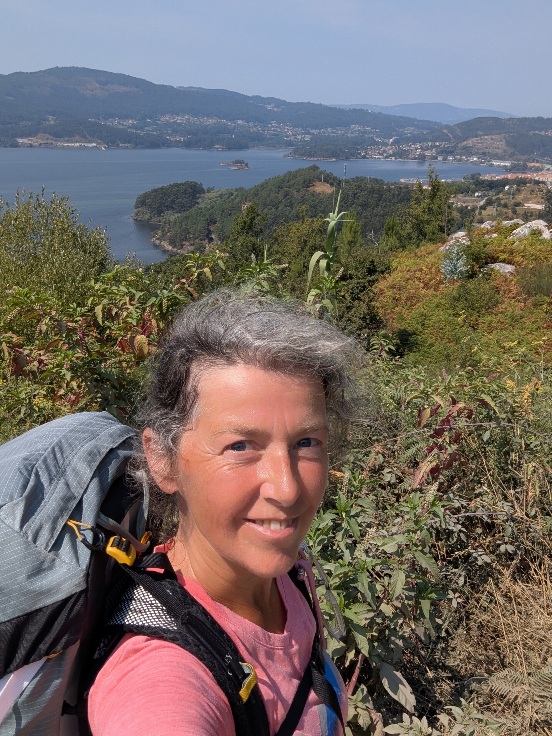 Het mooie uitzicht net voorbij Redondela op de camino portugues