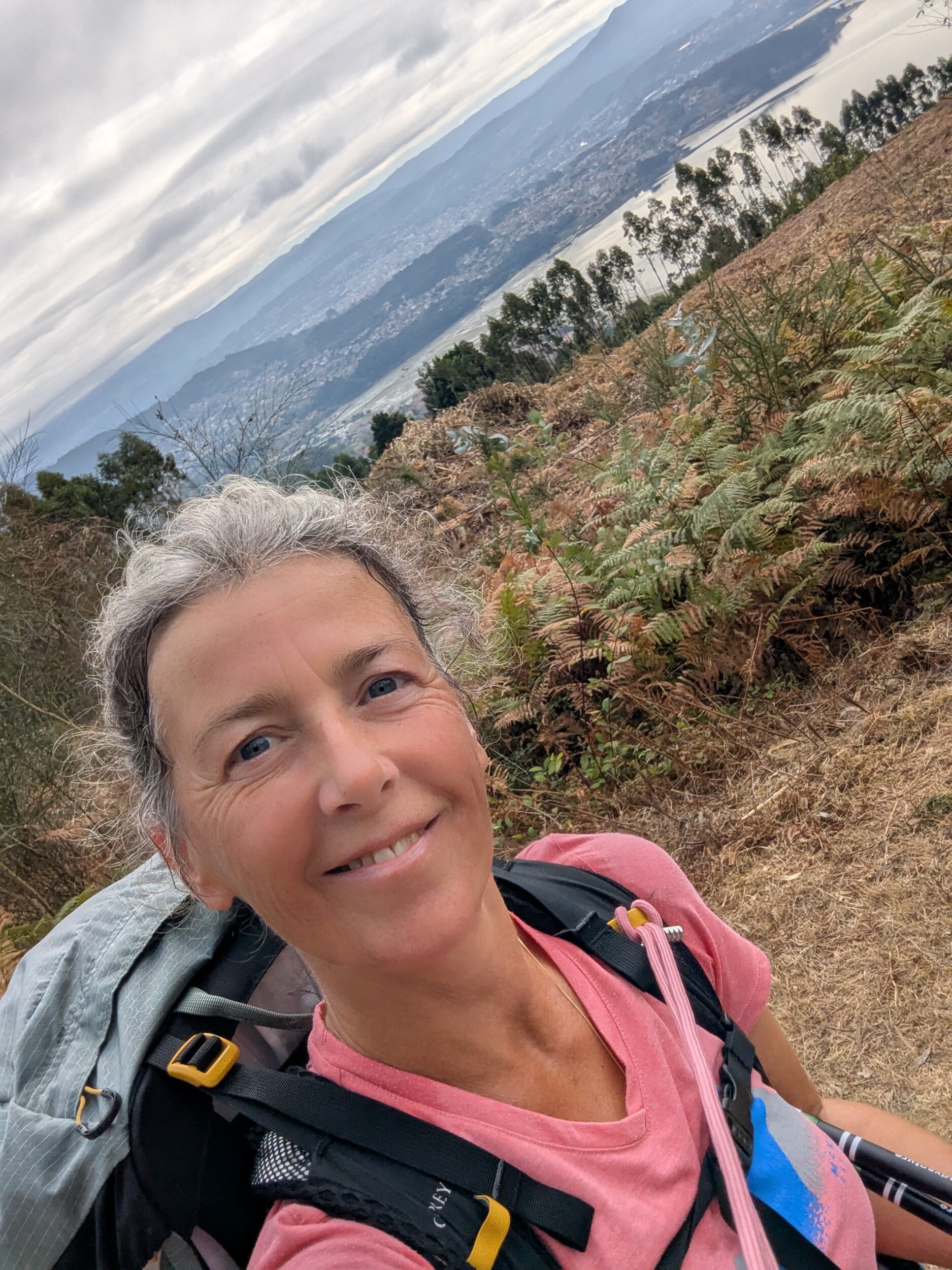 Uitzicht op de Variante Espiritual - Camino Português