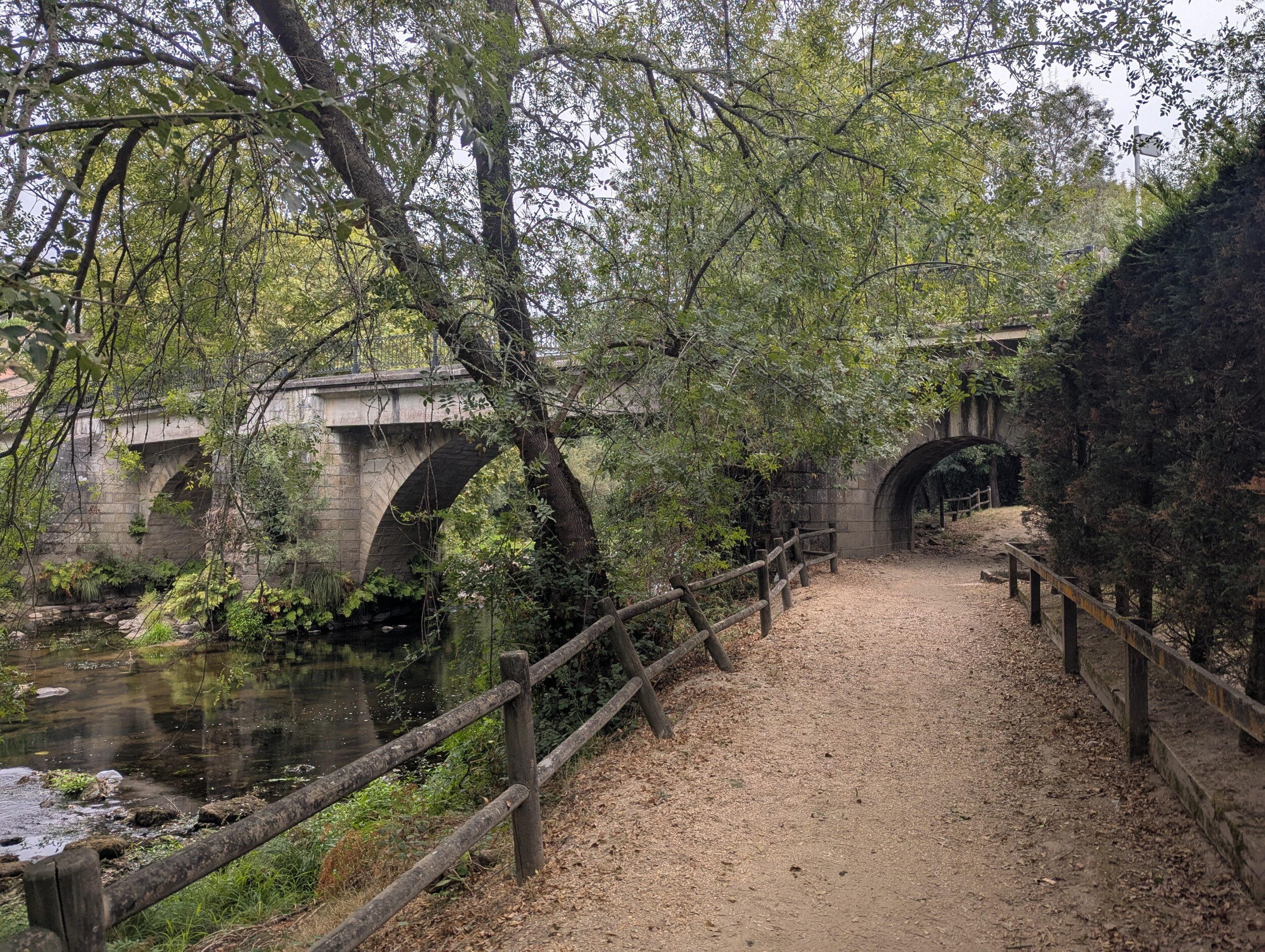 Heerlijke bospaden langs water - Camino Portugues