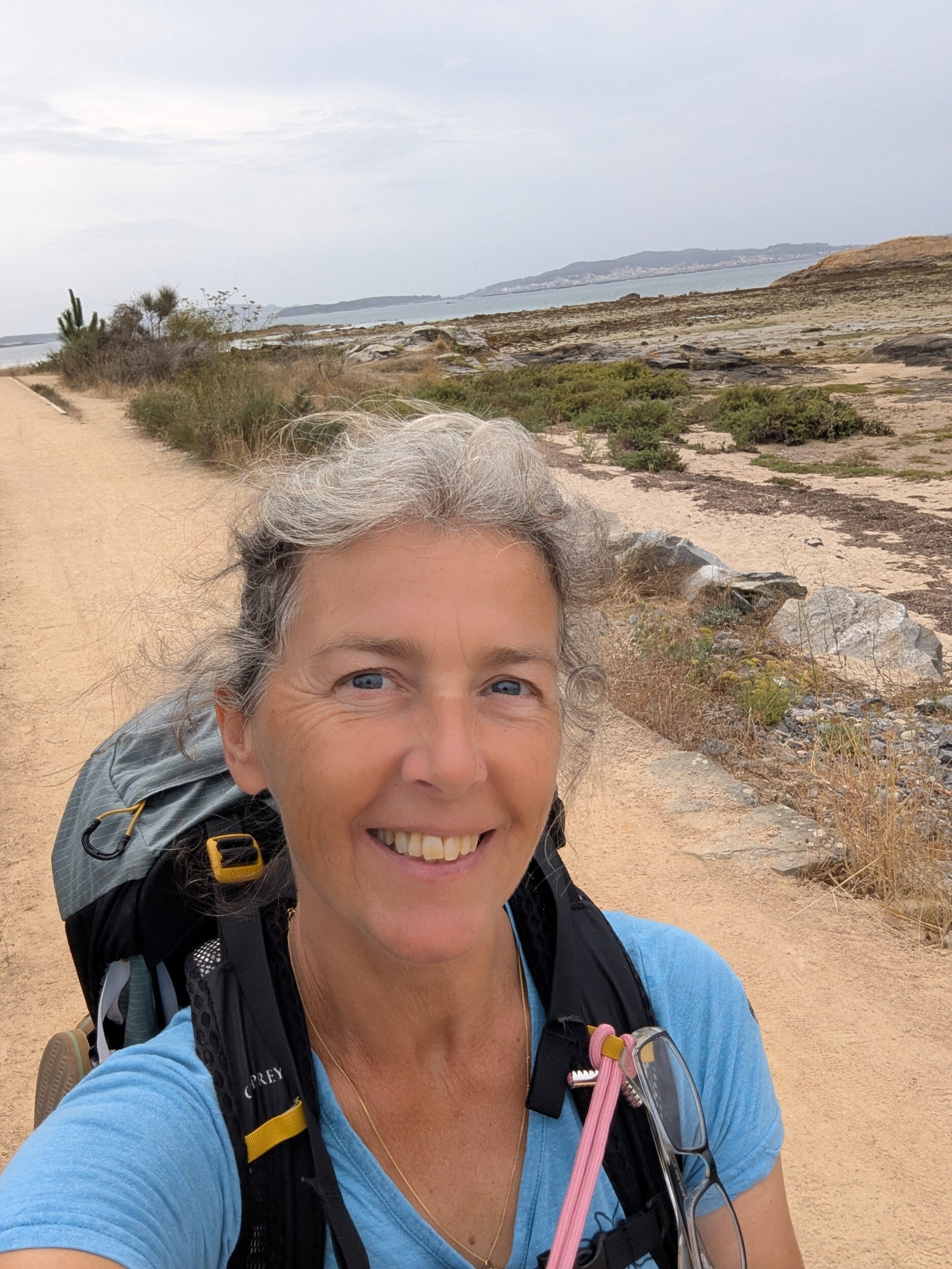 weer langs de kust - Vilanova de Arousa op de Camino Variante Espiritual