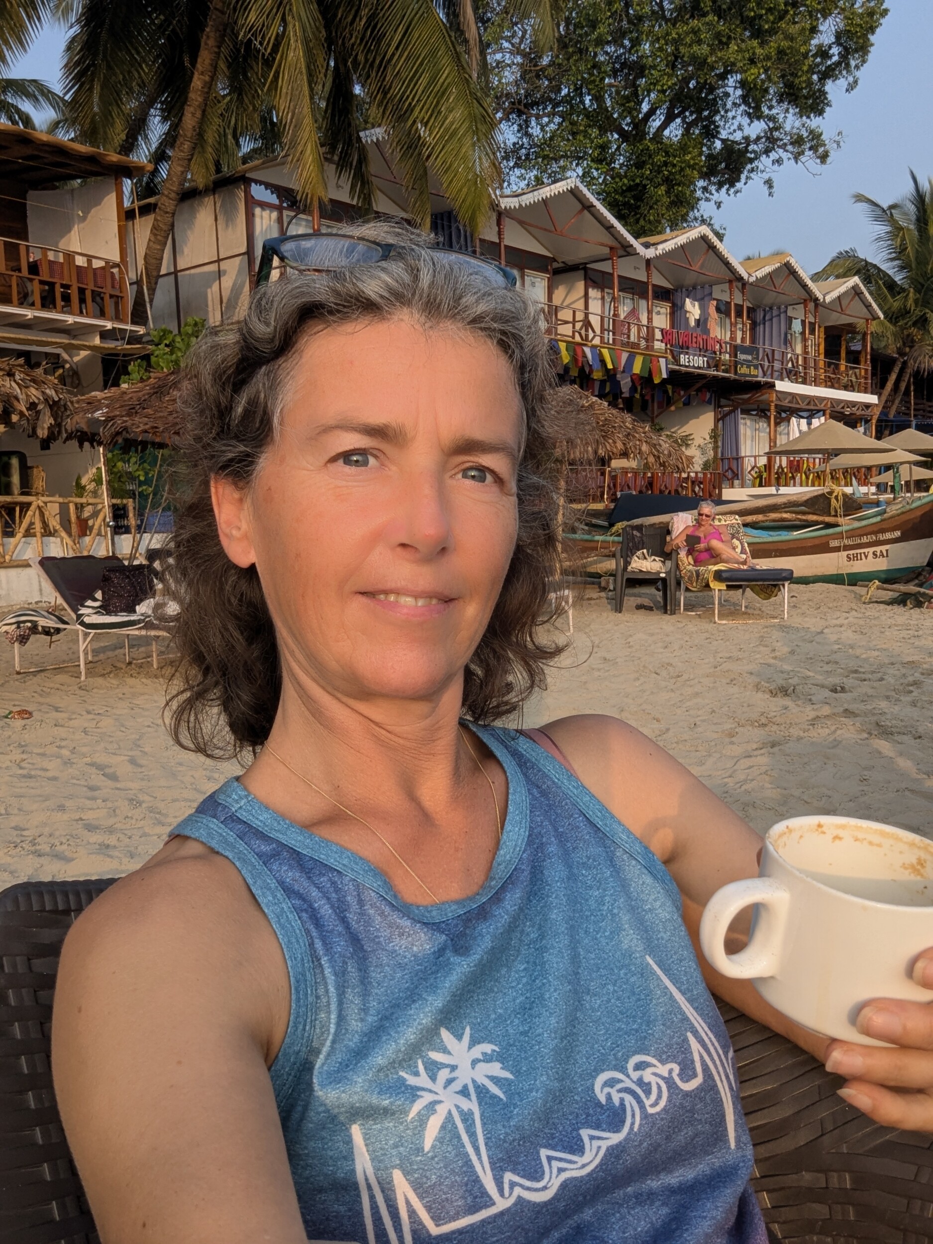 Relax op het strand van Palolem, Goa India