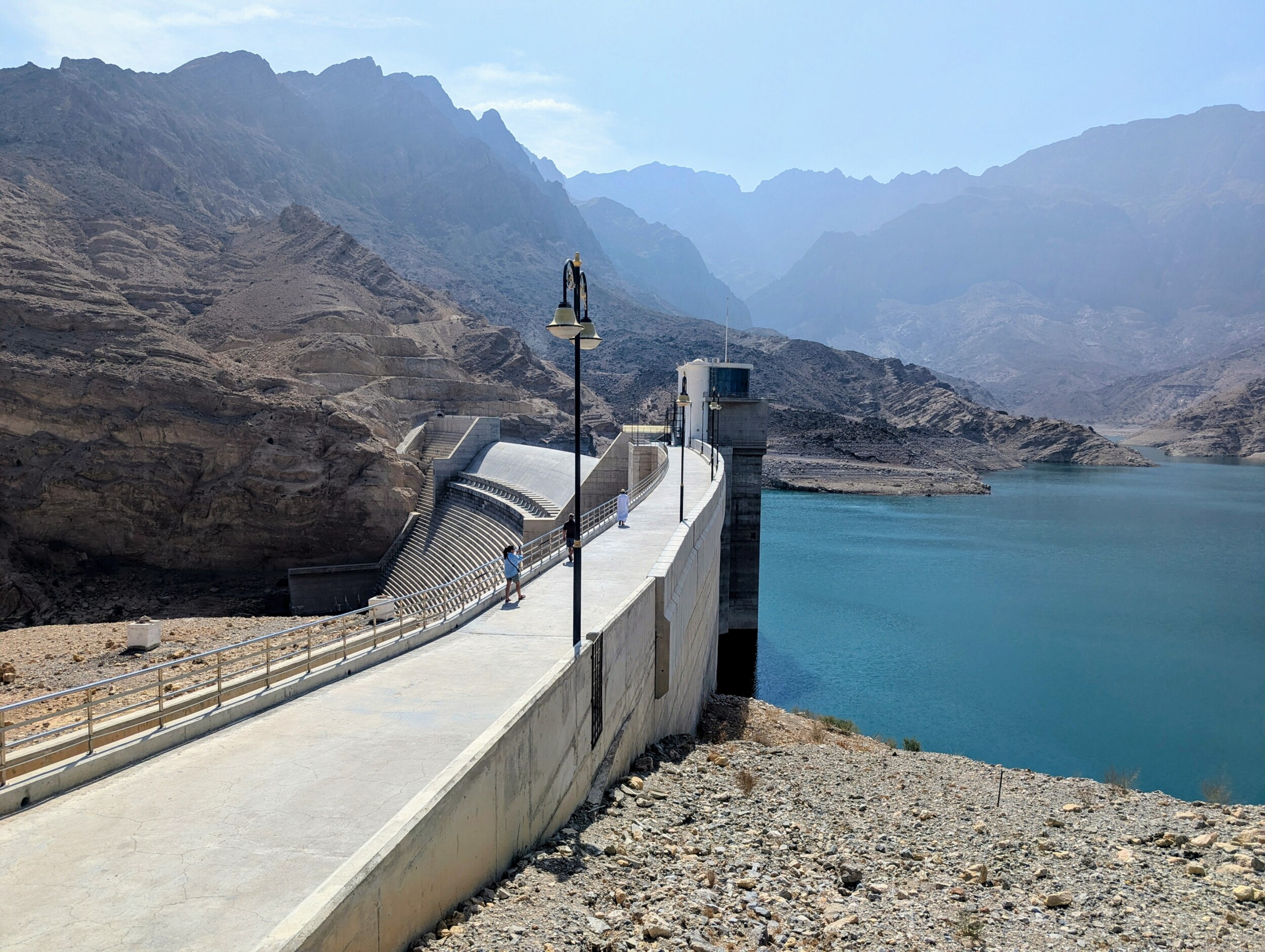 De dam van Wadi Dayqah Dam Oman