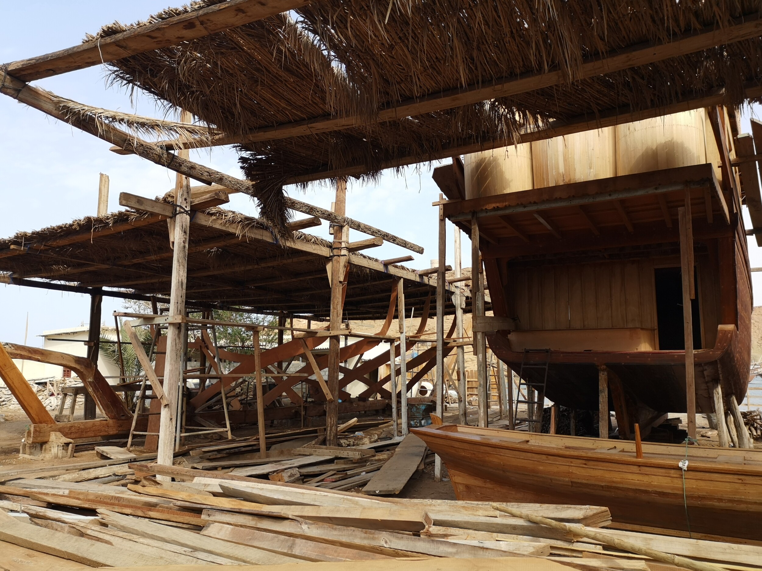 De Dhow fabriek in Sur, Oman