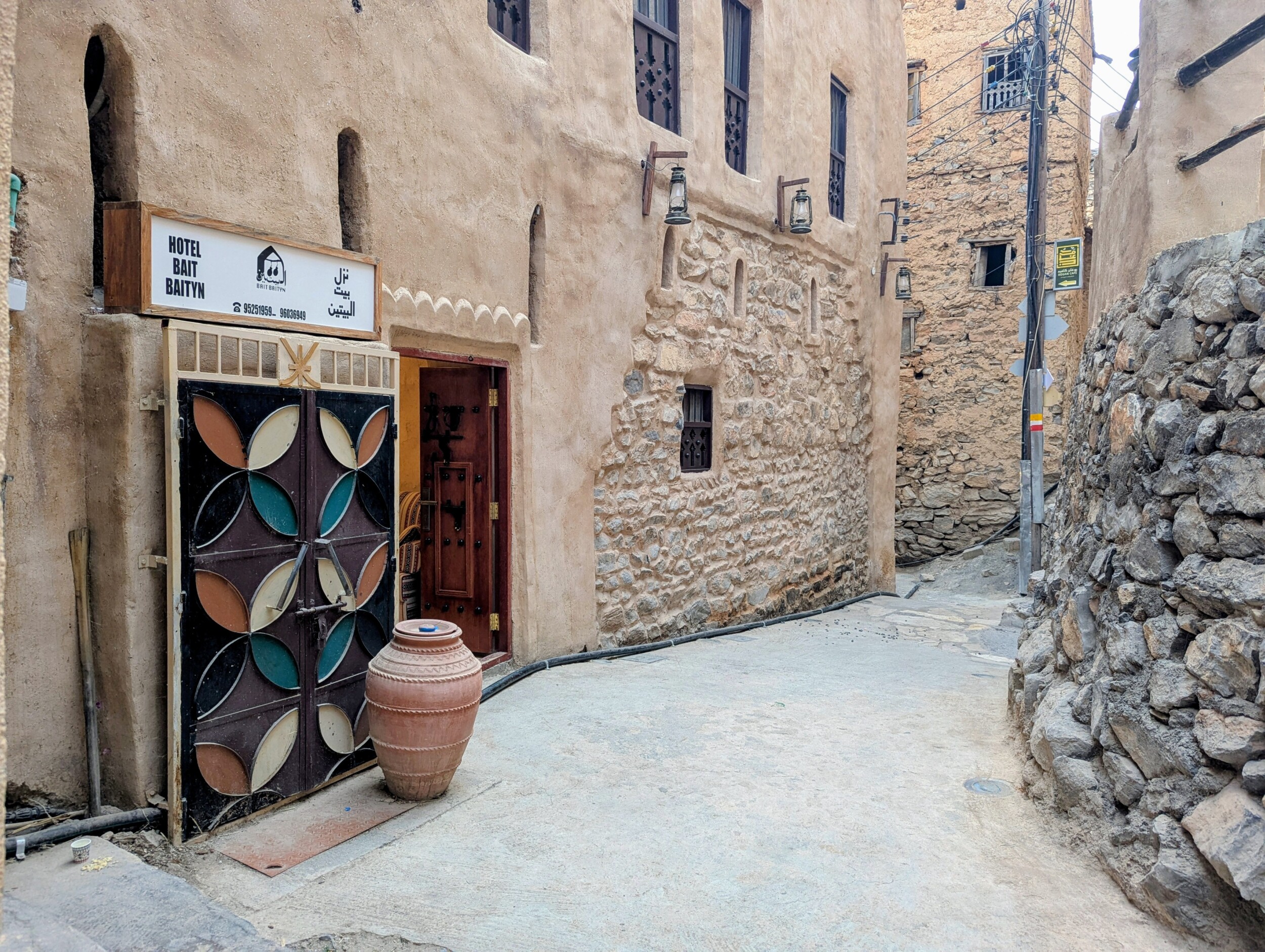Authentieke Straat in Misfat - Oman