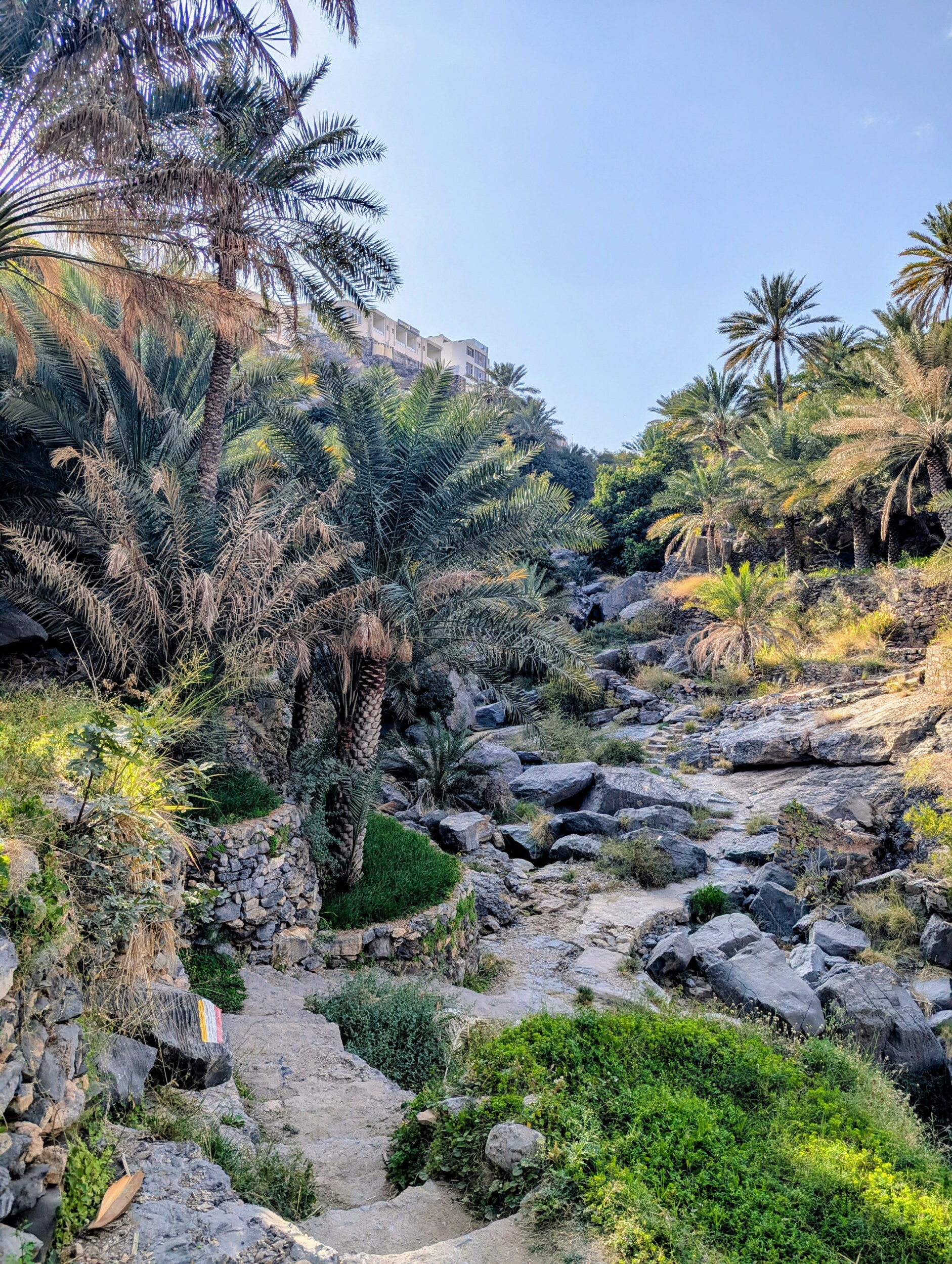 Wandelen bij Misfat Al Abriyeen - Oman W9c