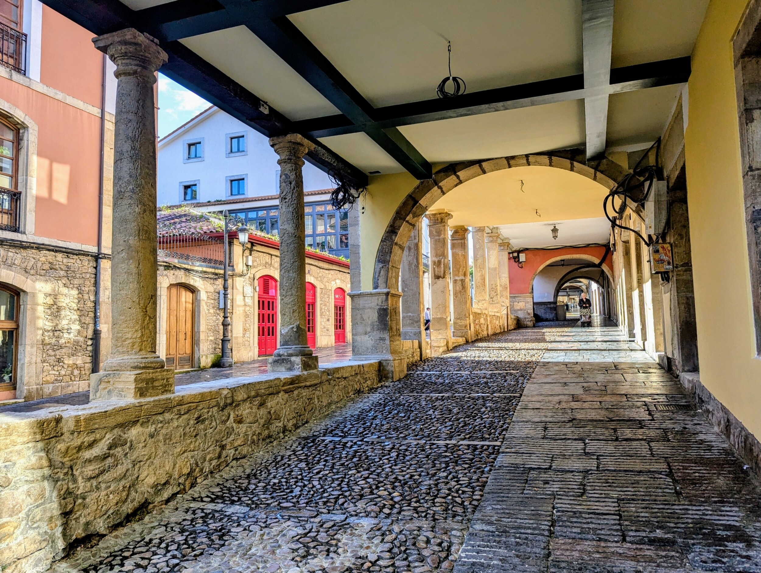 Het Historisch centrum Aviles Asturie Spanje