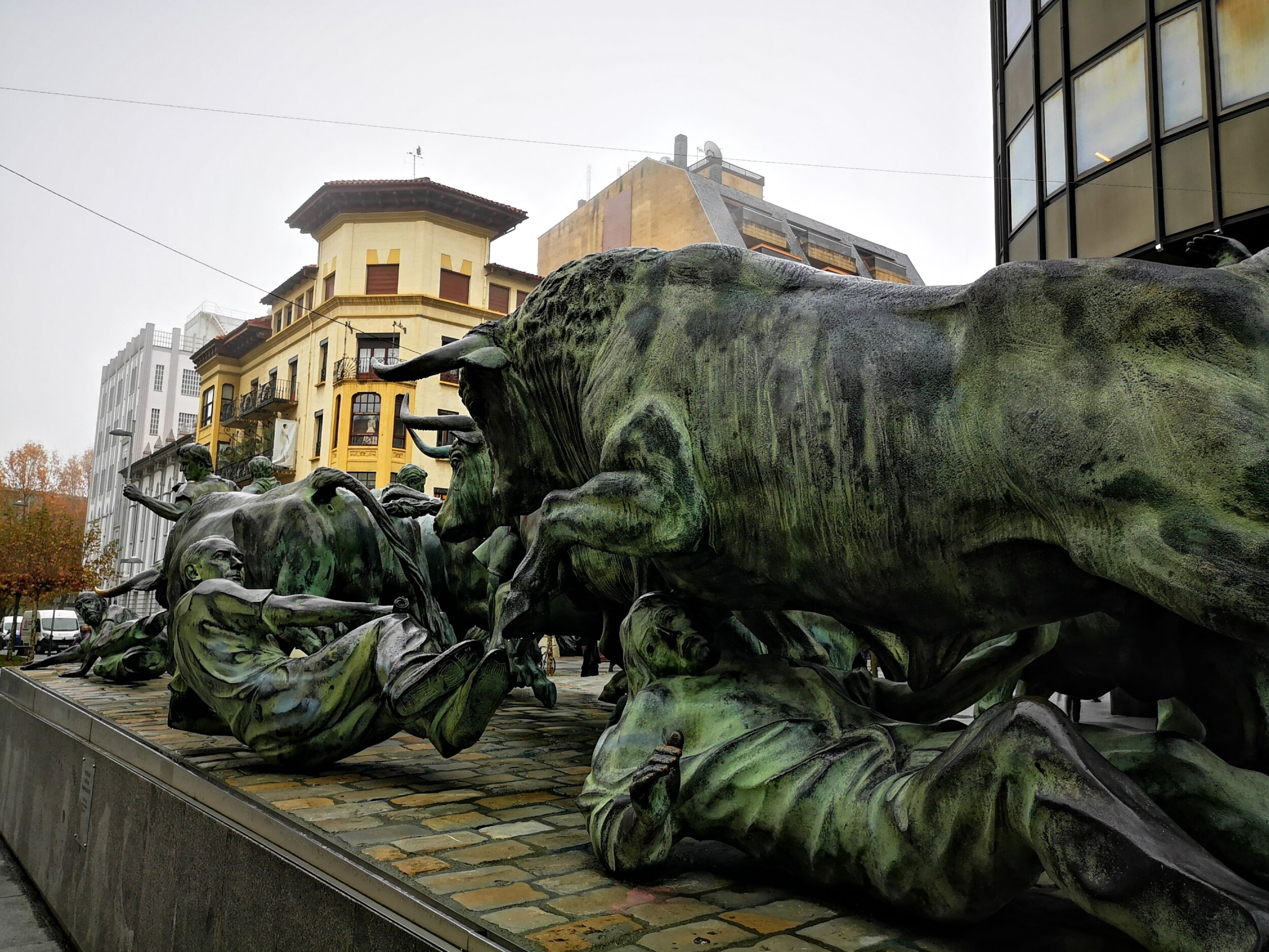 Beeld in Pamplona - Camino Frances