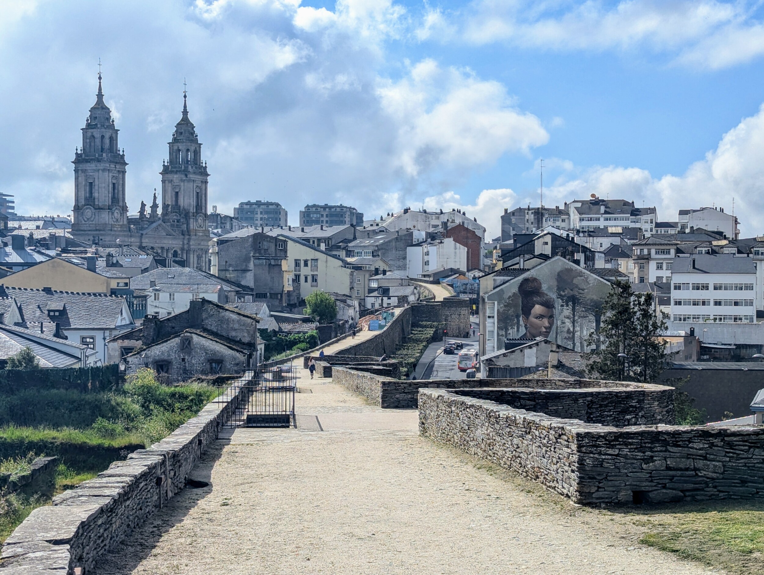 Stadsmuur van Lugo in Galicie